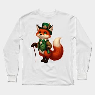 St Patricks Fox Long Sleeve T-Shirt